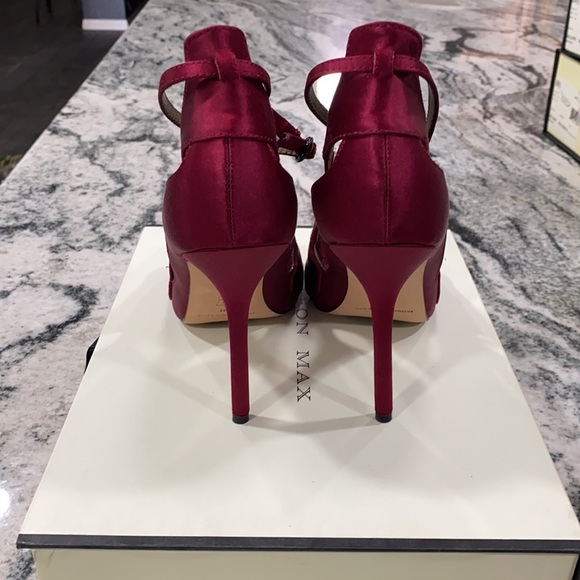 Satin red heels - Picture 4 of 6